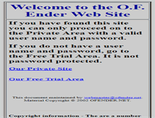 Tablet Screenshot of ofender.net
